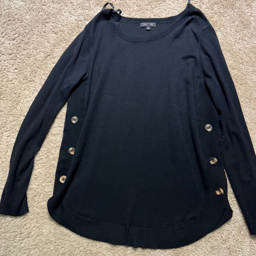 LETY & ME December Side Detail Sweater size large